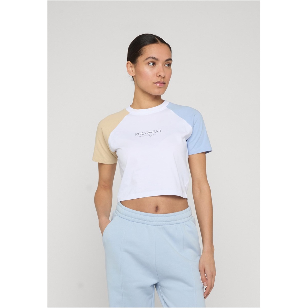 Rocawear - Fine Crop top - Wit/Blauw